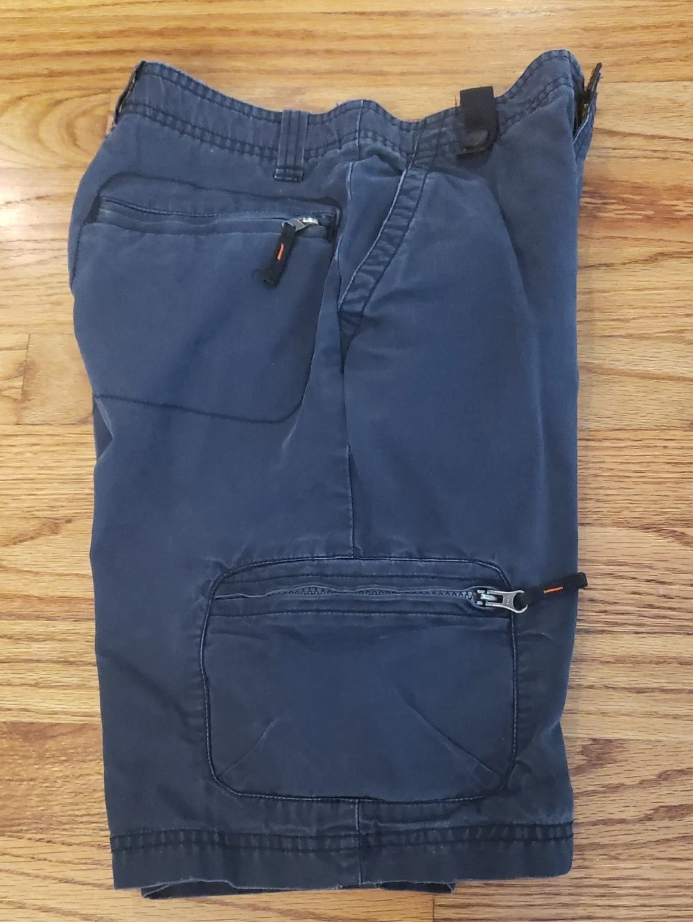 GAP Navy Blue Cargo Shorts With Adjustable Waist Size: 8